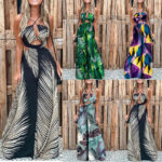 New Summer Women's Clothes Digital Printing Beach Women's Jumpsuit
