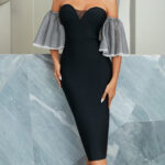 Strapless Evening Bandage Dress Evening Gown