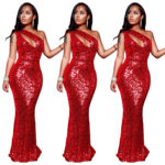 Sequin evening dress