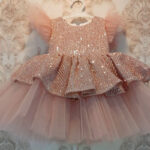 Western-style Sequined Princess Dress For Piano Performance