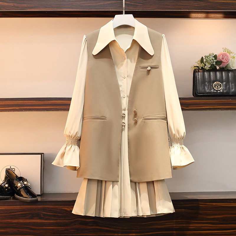 08ef5f2d-8e7d-408a-83ac-25acbbbedb56.jpg New Spring Dress Women''s Leisure Fashion Age Reduction Suit - الصورة 1