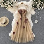 Ladies Fashion Slim Fit Mid Length Dress
