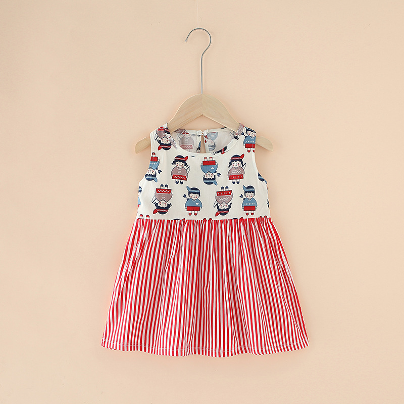 1623394884912.jpg Spring And Summer New Girls' Dresses Pure Cotton - الصورة 1