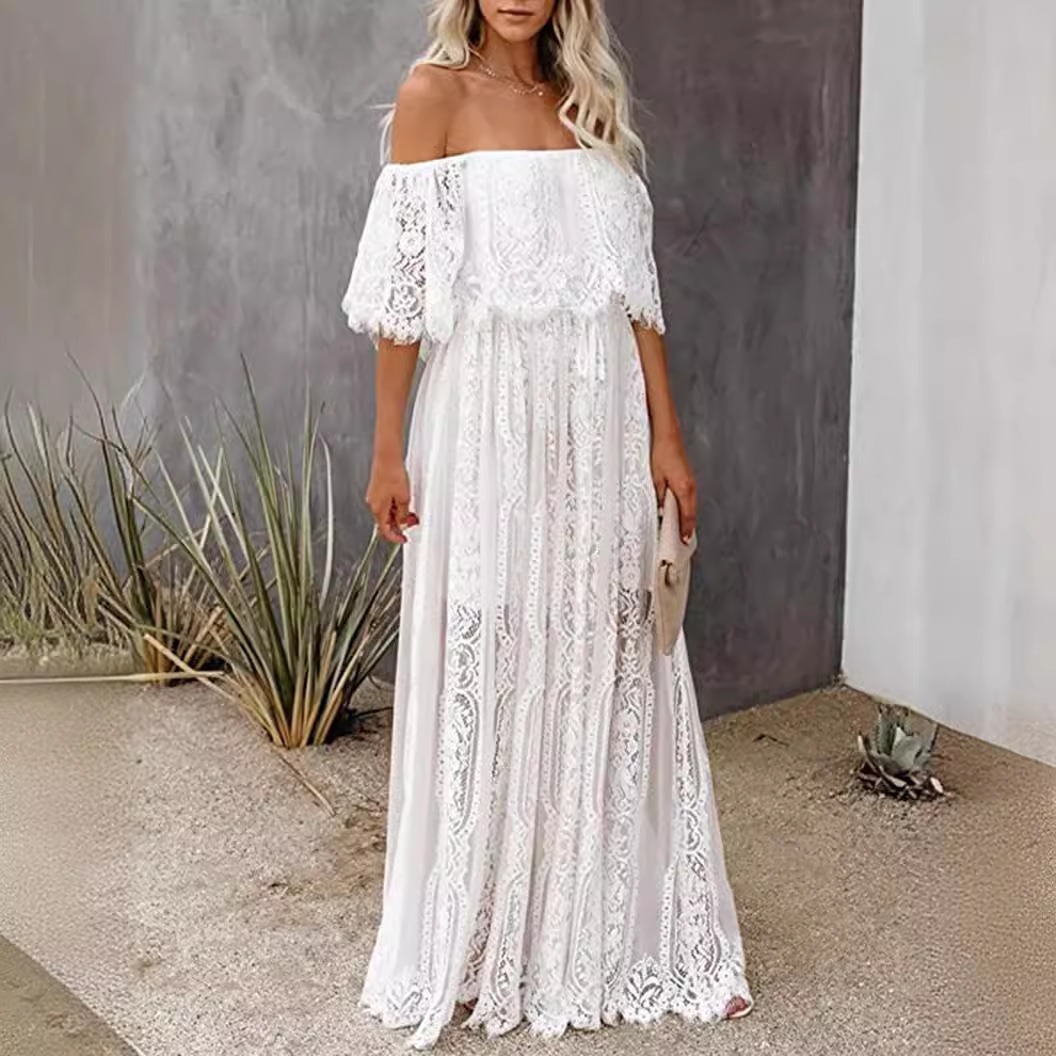 301b6589-26fe-4ee5-b316-8aac58b7c63d.jpg Bohemian Style Lace Long Dress Women - الصورة 1