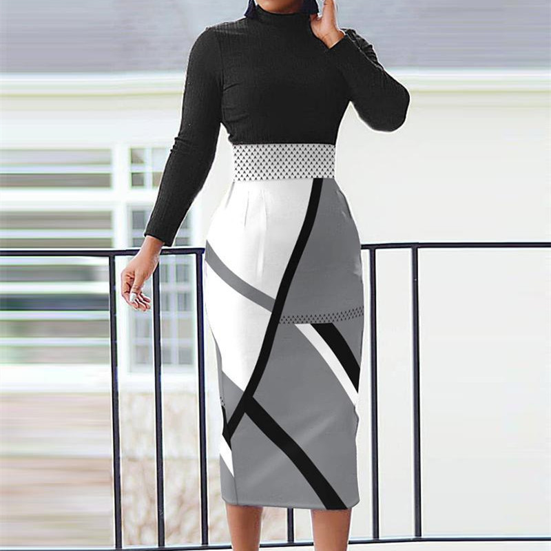 7fc6e8d2-f9e5-4e25-988e-4380f5191e4f.jpg Autumn Fashion Print New Dress Women - الصورة 1