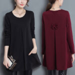 Women's Loose Plus Size Round Neck Big Swing T-shirt