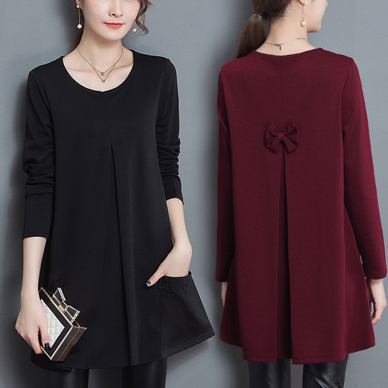 9b6a18a6-9f56-4cbb-83de-2469eadd5d73.jpg Women's Loose Plus Size Round Neck Big Swing T-shirt - الصورة 1