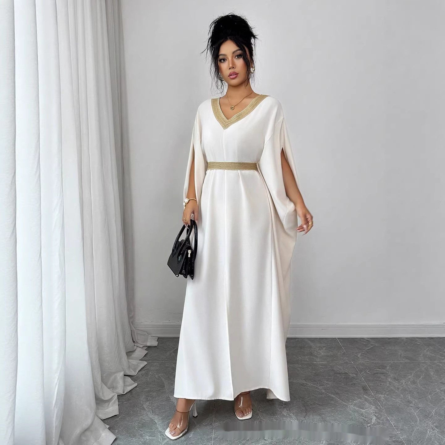 aad2eee8-93b7-4f1f-85dd-8c2b5abc5e86_fine.jpeg European And American Evening Dresses Casual Middle Eastern Dubai Robes - الصورة 1