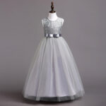 Girls Party Performing Dresses Net Yarn Show Host Princess