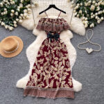 Bow-printed Dress For Women
