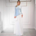 Elegant Chiffon Beaded Pleated Evening Gown