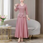 Chinese-style Long-sleeve Dress For Women